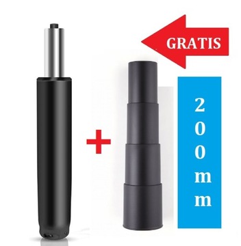 Siłownik podnośnik fotela 200 mm 150KG OSŁONA 4 KL