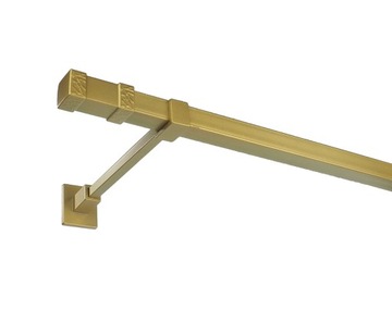 Karnisz kwadro metalowy poj. 300 cm bez żabek 7 kolorów 3 m kwadratowy