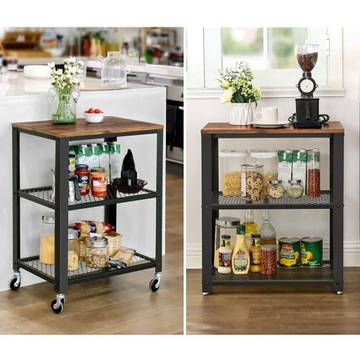 Мобильный кухонный стол на колесах Auxiliary LOFT