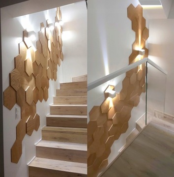 ДЕРЕВЯННЫЕ 3D ШЕСТИУГОЛЬНЫЕ СОТОВЫЕ СТЕНОВЫЕ ПАНЕЛИ