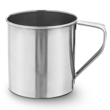 Kubek garnek stalowy z uchwytem turystyczny wędkarski 10 cm 0,6 l /Orion
