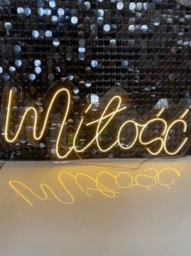 Napis LED - MIŁOŚĆ - od producenta - super jakość