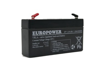 АККУМУЛЯТОР 6В 1,2Ач EUROPOWER AGM