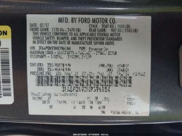 Ford Fusion 2017 Ford Fusion 2.0 benzyna 240KM , mala szkoda od ubezpieczyciela 2.0, zdjęcie 15