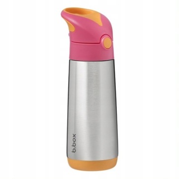 B.BOX TERMOBUTELKA ZE SŁOMKĄ 500 ml strawberry