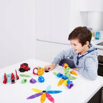 ELASTYCZNE KLOCKI MAGNETYCZNE 3D ZESTAW 34el.