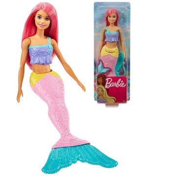 LALKA BARBIE SYRENKA RÓŻOWE WŁOSY DREAMTOPIA GGC09