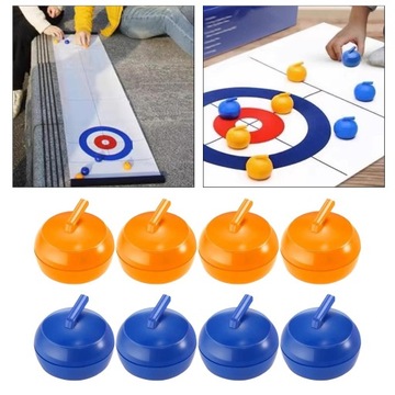 8x Gry do curlingu na stole Sportowe rolki do gry w shuffleboard Curling na stole