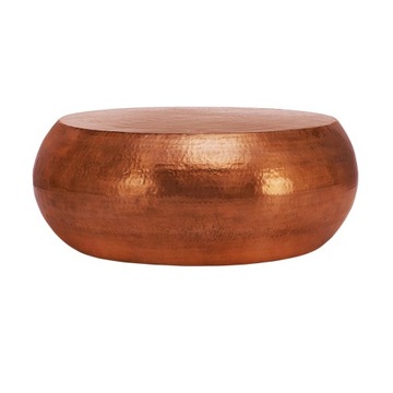 Stolik kawowy WOMO-DESIGN, Ø 80x30 cm, miedz,