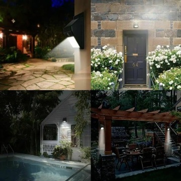 ГАЛОГЕННАЯ СОЛНЕЧНАЯ СВЕТОДИОДНАЯ ЛАМПА С ДАТЧИКОМ ДВИЖЕНИЯ И ЗАМЕРА, НАРУЖНАЯ