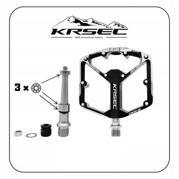 Педали платформы Krsec S-100 черные