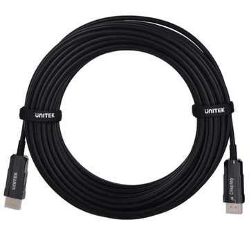 Кабель Unitek черный оптический кабель HDMI 2.0 AOC 4K 60Гц 15м, 7.1, 18Гбит/с