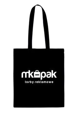 TORBA BAWEŁNIANA EKO GRUBA 220 G z Twoim logo nadrukiem czarna 50 SZt