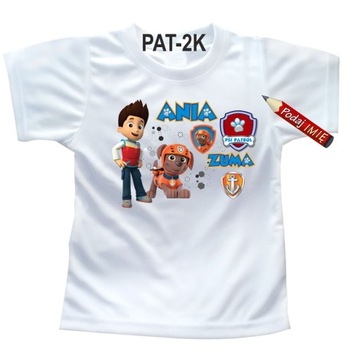 Футболка Paw Patrol с именем ребенка, 104 см