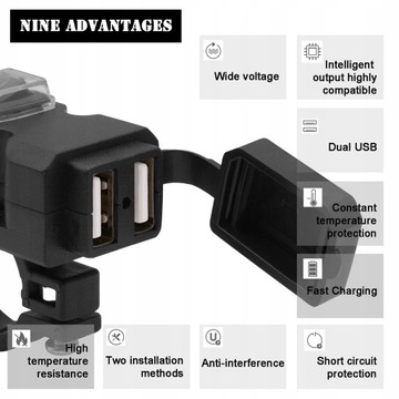 USB зарядные устройства для мотоциклов