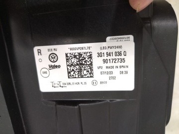 3G1941036Q ORIGINÁLNÍ SVĚTLO PRAVÝ PŘEDNÍ FULL LED PASSAT B8 2015+