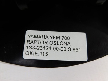 KIEROWNICA PRZÓD YAMAHA YFM 700 RAPTOR OSŁONA 1S3-26124-00-00