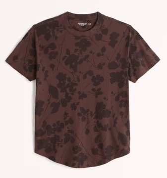 t-shirt Abercrombie&Fitch kwiaty M relaxed