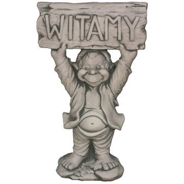 Betonowe Figury Rzeźby Ogrodu Skrzat Troll Witamy
