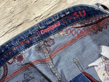 DESIGUAL Spodnie Damskie Jeans IDEAŁ 30 / W30 L32