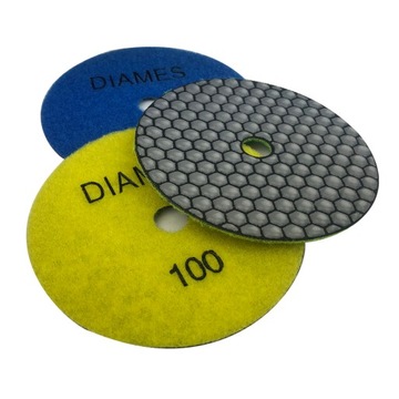 3 шт. ДИСК ДЛЯ СУХОЙ ПОЛИРОВКИ 125 ММ #30 #50 #100