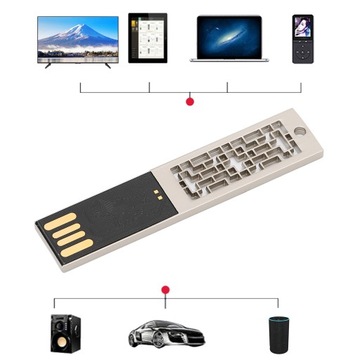USB-накопитель 16 ГБ/32 ГБ/64 ГБ/128 ГБ Thumb Metal 2.0 Портативный водонепроницаемый металл