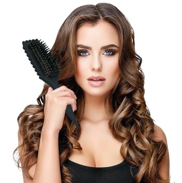 ЩЕТКА для вьющихся волос, кудрей, придающих форму локонов, щетина SzW10