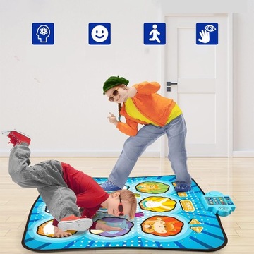 ИГРА ТАНЦЕВАЛЬНЫЙ КОВРИК ДЛЯ ДЕТЕЙ СО МНОЖЕСТВОМ РЕЖИМОВ ИГРЫ И УРОВНЯМИ СЛОЖНОСТИ