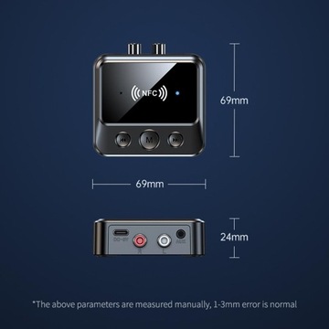 Bluetooth 5.1 Nadajnik Odbiornik Głośniki z