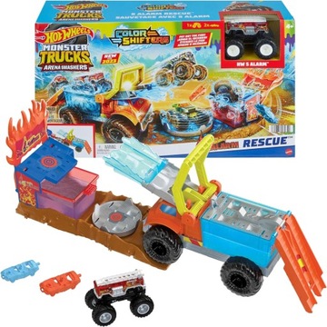 Hot Wheels Monster Truck Arena Smashers Color Shifters 5 Alarm Rescue HPN73