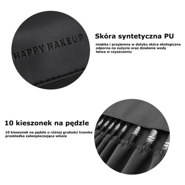 Футляр для кистей для макияжа Roll n go, завязанный тюбик