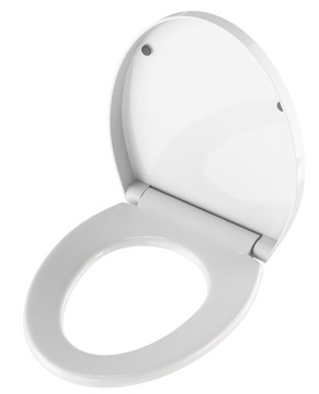 СИДЕНЬЕ ДЛЯ УНИТАЗА, МЕДЛЕННО ЗАКРЫВАЮЩЕЕСЯ, УНИВЕРСАЛЬНОЕ, БЕЛОЕ СИДЕНЬЕ ДЛЯ УНИТАЗА
