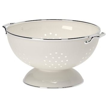 SOLIDNY DURSZLAK emaliowany KREMOWY STAL 22cm IKEA