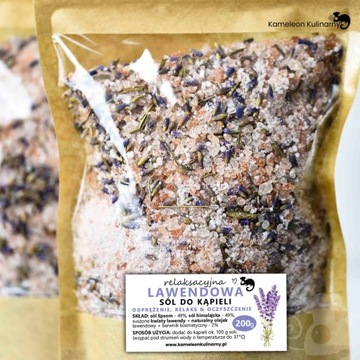 ZESTAW PREZENTOWY sól SOLE DO KĄPIELI 3x200g Różana + Lawendowa +Nagietkowa