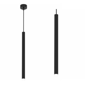 Lampa wisząca zwis tuba rurka MONZA Czarna G9 max 8W LED MLP8838 Milagro
