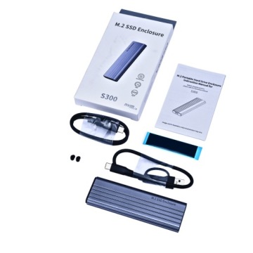 FlexingX M.2 NVMe SSD корпус PCIe USB-C 3.2 10 Гбит/с адаптер