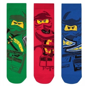 LEGO Ninjago Skarpetki dziecięce 27-30, 3 pary