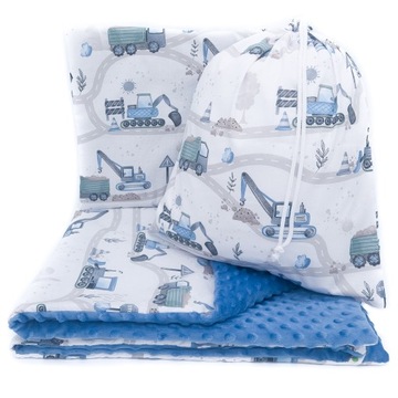 ZESTAW PRZEDSZKOLAKA KOŁDRA 100X135 + PODUSZKA 3W1