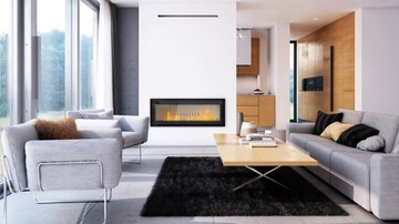 Каминная решетка LUFT SF черная 9х40 для камина