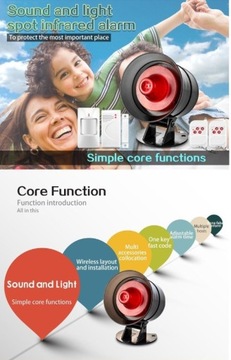 Сигнализация Беспроводной PIR-датчик двери Сирена Звуковой сигнал