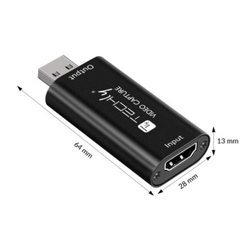 Граббер/Карта захвата Techly HDMI 1080p/