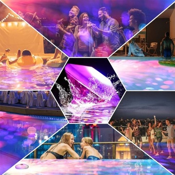 СВЕТОДИОДНАЯ ПОДВОДНАЯ СВЕТ RGB ИЗМЕНЕНИЕ ЦВЕТА ЛАМПА ДЛЯ БАССЕЙНА СВЕТ ДЛЯ ДЖАКУЗИ