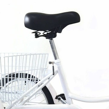 20-дюймовый 8-скоростной трехколесный велосипед - белый