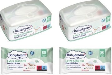 BABYDREAM CHUSTECZKI 160 SZT+2x PUDEŁKO PLASTIKOWE