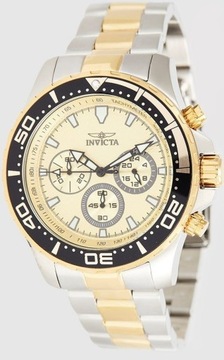 INVICTA PRO DIVER 12916 ZEGAREK 10 ATM ZŁOTY