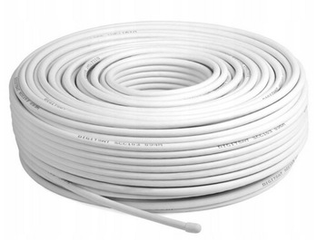 KABEL ANTENOWY TV 100m KONCENTRYCZNY PRZEWÓD RG6 U TV SAT