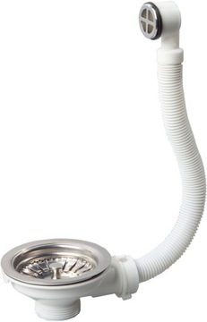 Spust syfonu zlewu fi 90 mm z przelewem okrągłym