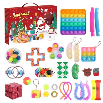 Расслабьтесь и снимите стресс с помощью обратного отсчета Рождества в слепой коробке.