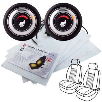 Нагревательный коврик 12В с подогревом сиденья, подогрев автокресла