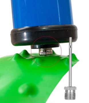 НАСОС V4 ДЛЯ МЯЧЕЙ, ВОЗДУШНЫХ ШАРОВ, ВЕЛОСИПЕДНОГО МАТРАСА, РУЧНАЯ НАДУВКА + ИГЛА ДЛЯ СМЕШИВАНИЯ